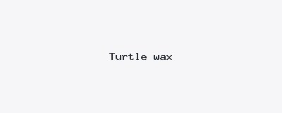 Turtle wax