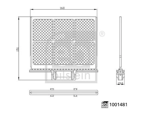 Filtras, salono oras FEBI 1001481
