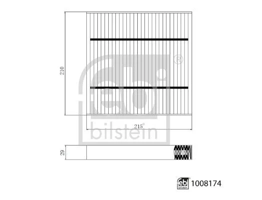 Filtras, salono oras FEBI 1008174