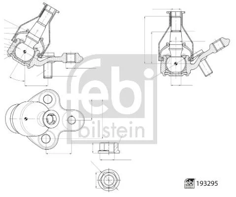 Šarnyras / girgždukas FEBI BILSTEIN 193295
