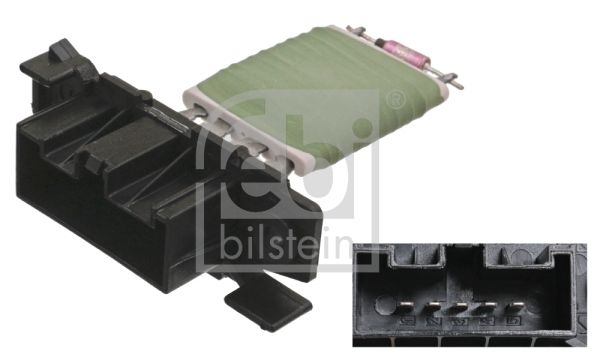 Resistor, interior blower FEBI BILSTEIN 100043