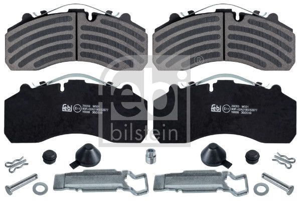 Brake Pad Set, disc brake FEBI BILSTEIN 16666