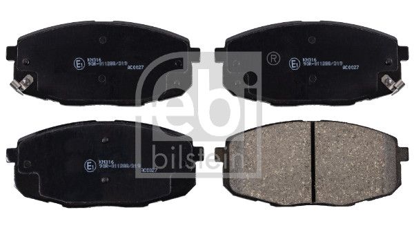 Brake Pad Set, disc brake FEBI BILSTEIN 170119