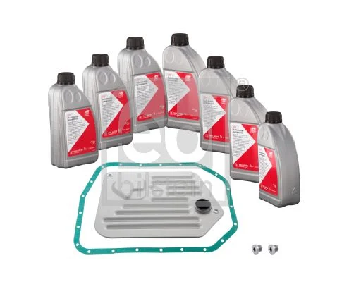 Kompl., autom. pavarų dėžės alyv. keit. Transmission Oil and Filter Service Kit FEBI BILSTEIN 176879
