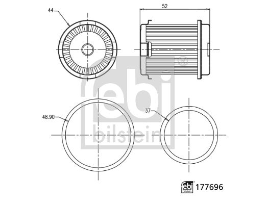 Hydraulic Filter, automatic transmission FEBI BILSTEIN 177696