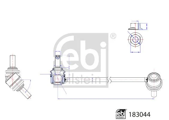 Šarnyro stabilizatorius FEBI BILSTEIN 183044