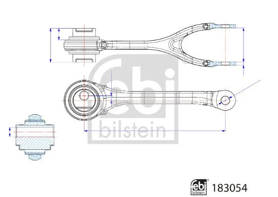 Vikšro valdymo svirtis FEBI BILSTEIN 183054