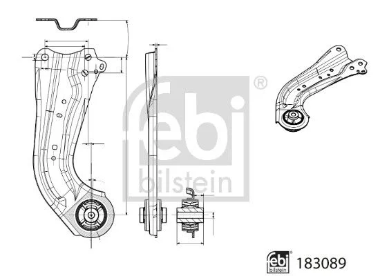 Vikšro valdymo svirtis FEBI BILSTEIN 183089