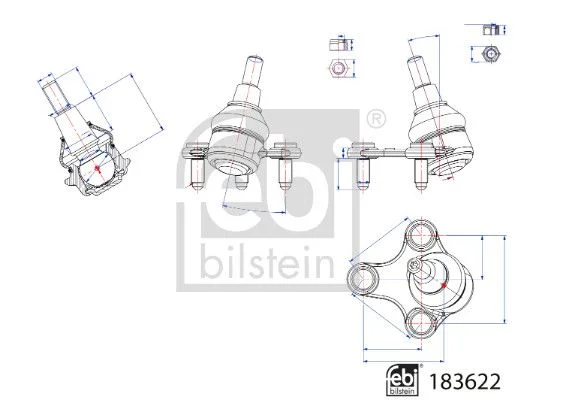 Šarnyras / girgždukas FEBI BILSTEIN 183622