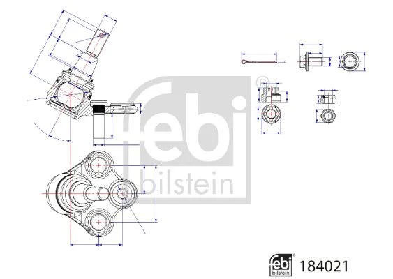 Šarnyras / girgždukas FEBI BILSTEIN 184021