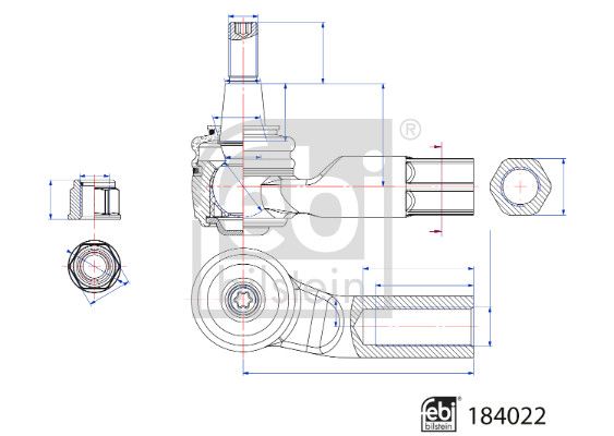 Tie Rod End FEBI BILSTEIN 184022