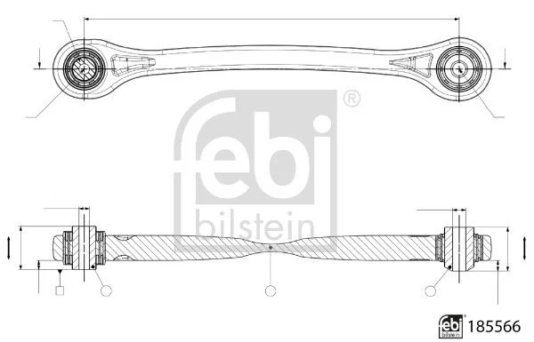 Vikšro valdymo svirtis FEBI BILSTEIN 185566