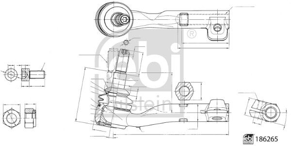 Tie Rod End FEBI BILSTEIN 186265