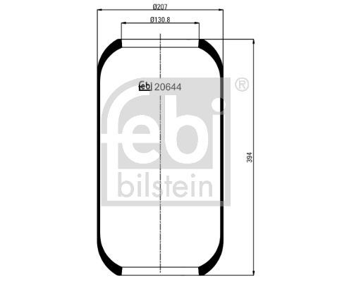 Bellow, air suspension FEBI BILSTEIN 20644