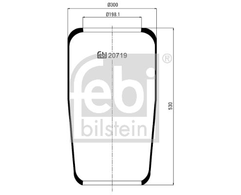 Bellow, air suspension FEBI BILSTEIN 20719