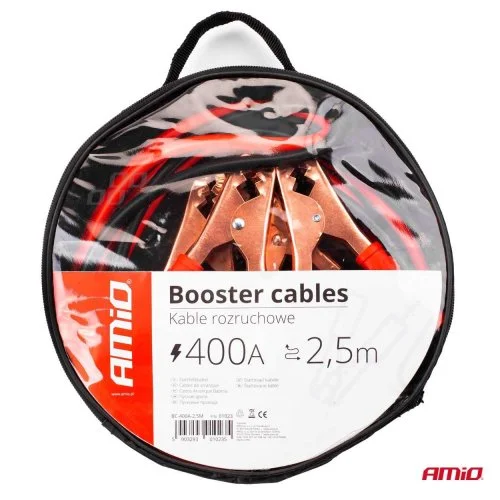 Užvedimo laidai 400A/2.5m AMIO 01023