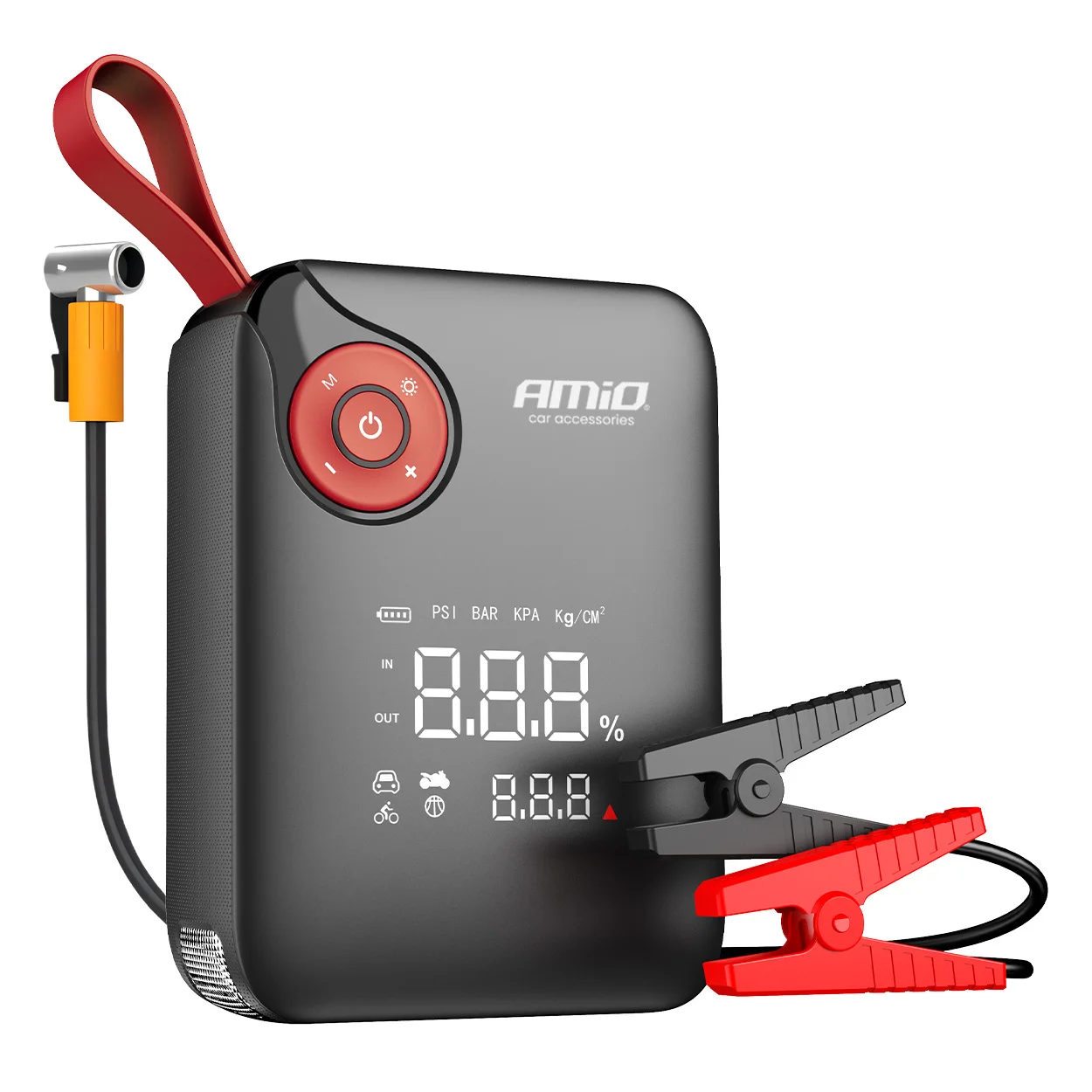 Užvedėjas su kompresoriumi MINI 12V 7,2Ah 600A PRO AMiO 04675