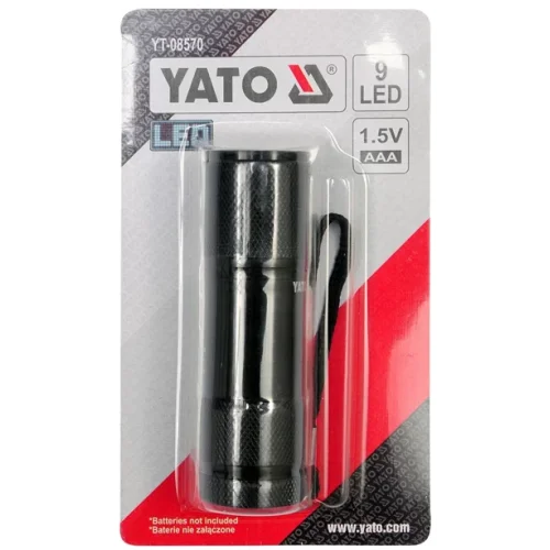 Žibintuvėlis aliuminis, 9LED YATO YT-08570