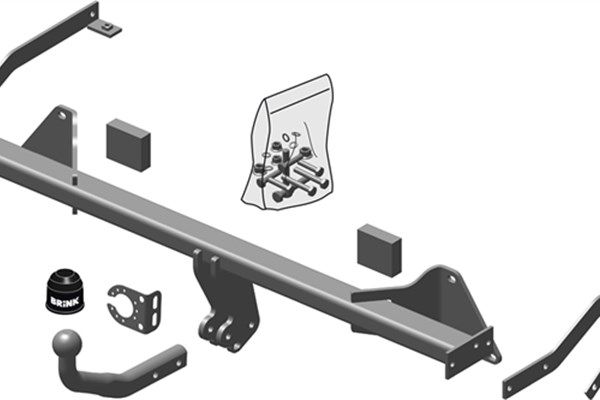 Priekabos prikabintuvas BRINK 526300