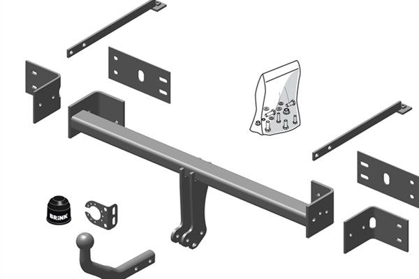 Priekabos prikabintuvas BRINK 548200