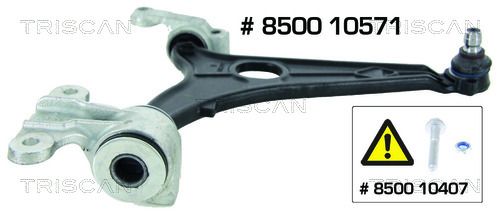 Control/Trailing Arm, wheel suspension TRISCAN 8500 10571