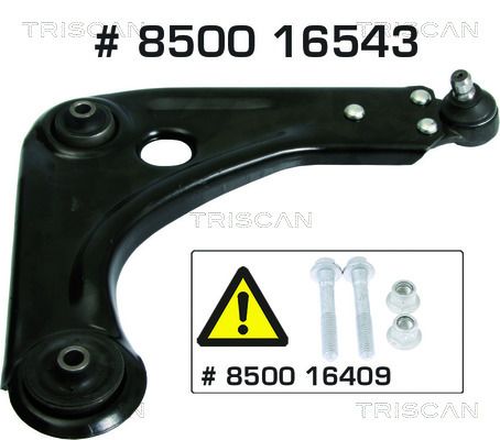 Control/Trailing Arm, wheel suspension TRISCAN 8500 16543