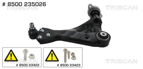 Control/Trailing Arm, wheel suspension TRISCAN 8500 235026