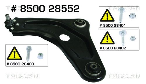 Control/Trailing Arm, wheel suspension TRISCAN 8500 28552