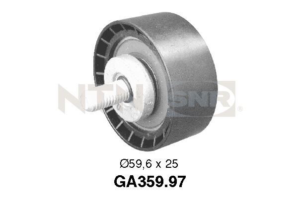 Deflection/Guide Pulley, V-ribbed belt SNR GA359.97