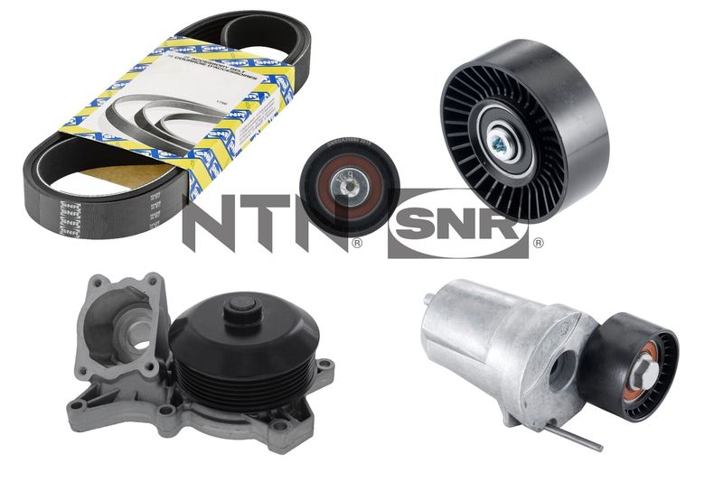 Water Pump + V-Ribbed Belt Kit SNR KAP850.020