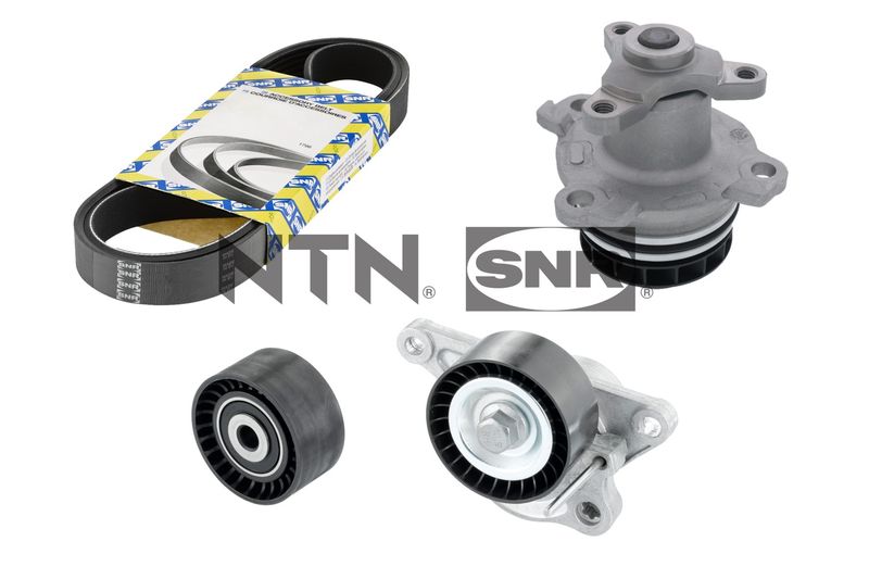 Water Pump + V-Ribbed Belt Kit SNR KAP855.180