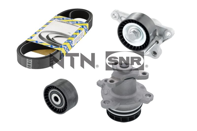 Water Pump + V-Ribbed Belt Kit SNR KAP855.240