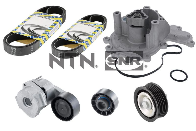 Water Pump + V-Ribbed Belt Kit SNR KAP859.440