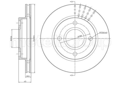 Brake Disc METELLI 23-0169