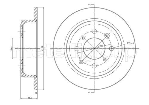 Brake Disc METELLI 23-0267