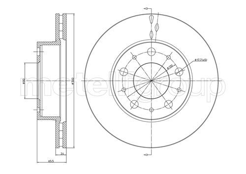 Brake Disc METELLI 23-0341