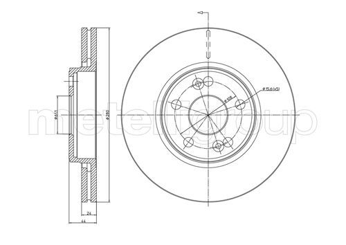 Brake Disc METELLI 23-0533