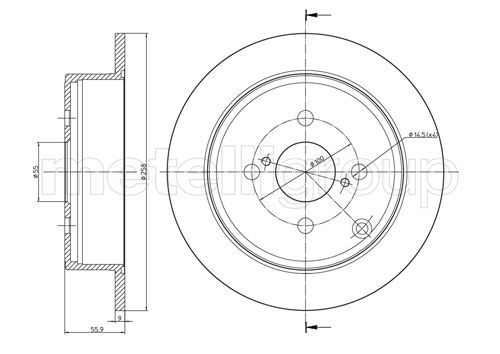 Brake Disc METELLI 23-0634C