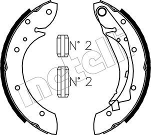 Brake Shoe Set METELLI 53-0023