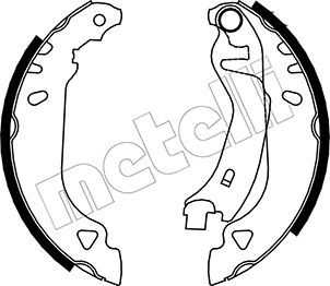 Brake Shoe Set METELLI 53-0066