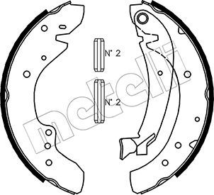 Brake Shoe Set METELLI 53-0072