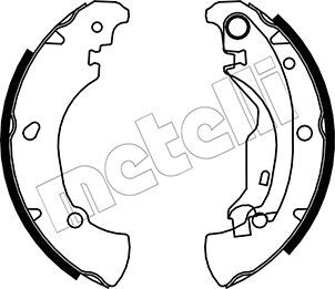 Brake Shoe Set METELLI 53-0076