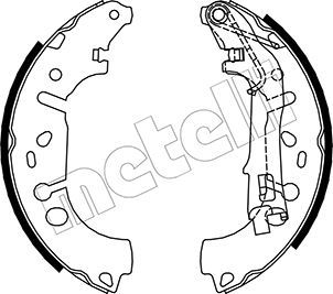 Brake Shoe Set METELLI 53-0093