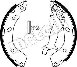 Brake Shoe Set METELLI 53-0178