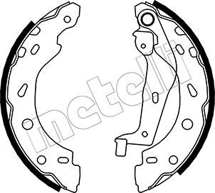 Brake Shoe Set METELLI 53-0237