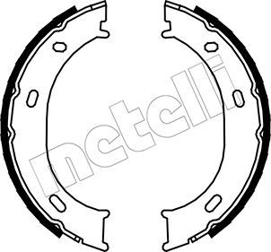 Brake Shoe Set, parking brake METELLI 53-0239