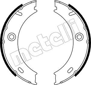 Brake Shoe Set, parking brake METELLI 53-0240