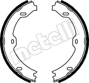 Brake Shoe Set, parking brake METELLI 53-0243