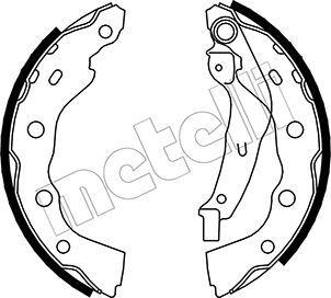 Brake Shoe Set METELLI 53-0259