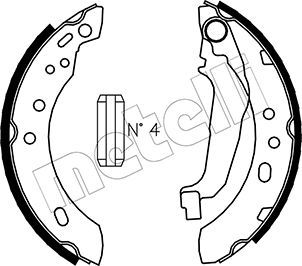 Brake Shoe Set METELLI 53-0284